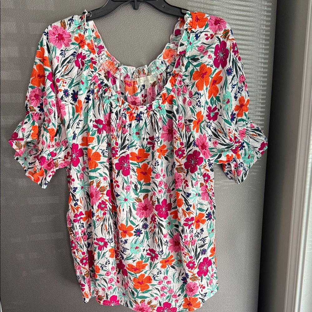 Floral Print Women's Top